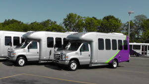 2013 Ford E-450 with a V-10 converted dedicated Natural Gas fueled engine - GRTC Transit